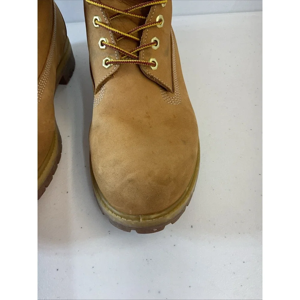 Timberland Wheat Leather Waterproof Men's Work Boots Size 12‎ Lace Up Tb010061